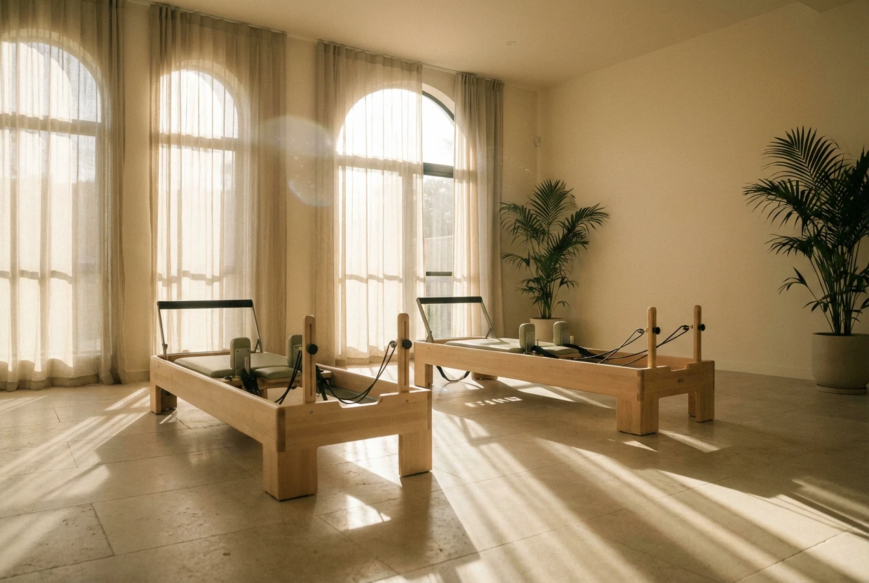 Pilates reformer room